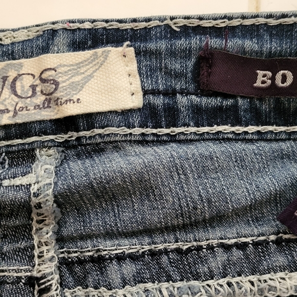VGS DENIM for all time midrise bootcut 👖 jeans sequins on back pockets - Picture 4 of 5